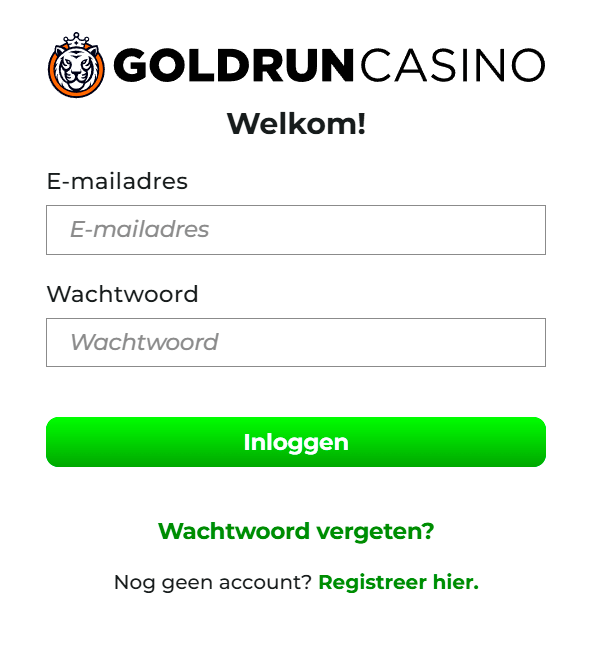 Goldrun Casino Inloggen ☑️ Ga Naar uw Casino Account